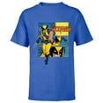 thumbnail image 1 of Marvel Studios X-Men ’97 Wolverine Claws Logo Action Panels- Short Sleeve T-Shirt for Kids - Customized-Royal, 1 of 5