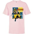 thumbnail image 1 of Marvel Studios X-Men ’97 Wolverine Claws Logo Action Panels- Short Sleeve T-Shirt for Kids - Customized-Soft Pink, 1 of 5