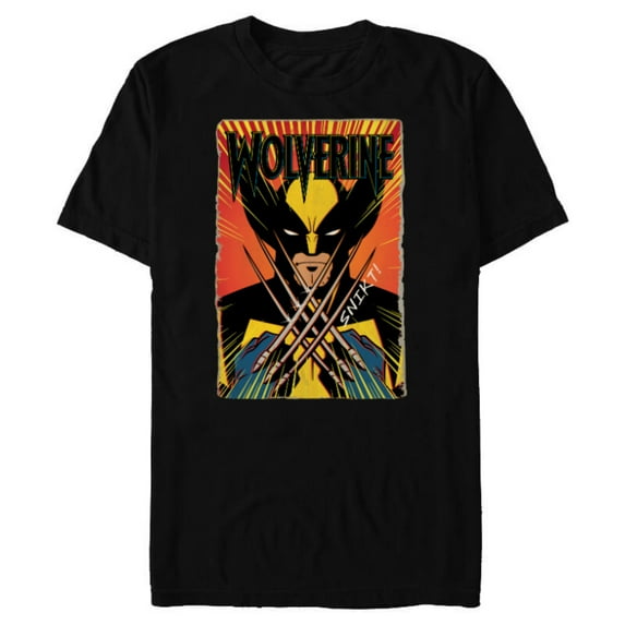 Marvel Studios X-Men ’97 Wolverine Claws Snikt Retro Vintage - Short Sleeve Blended T-Shirt for Adults - Customized-Black