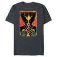 thumbnail image 1 of Marvel Studios X-Men ’97 Wolverine Claws Snikt Retro Vintage - Short Sleeve Blended T-Shirt for Adults - Customized-Navy Heather, 1 of 5