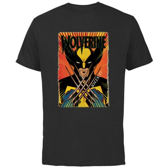 Marvel Studios X-Men ’97 Wolverine Claws Snikt Retro Vintage - Short Sleeve Cotton T-Shirt for Adults - Customized-Black