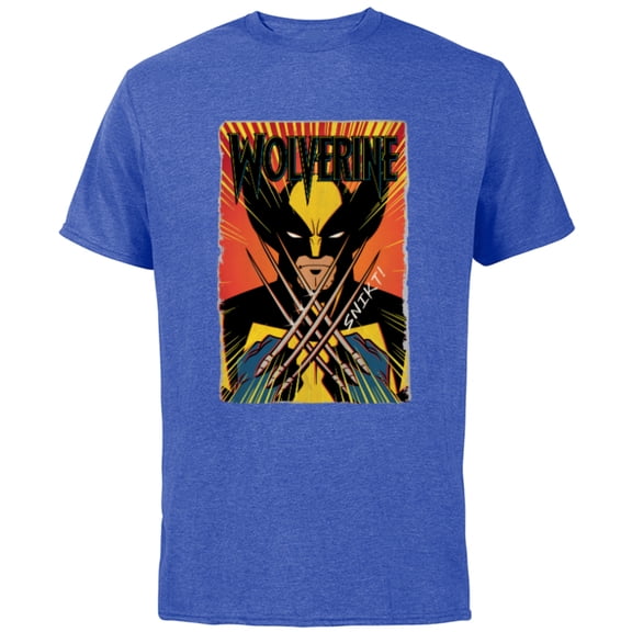 Marvel Studios X-Men ’97 Wolverine Claws Snikt Retro Vintage - Short Sleeve Cotton T-Shirt for Adults - Customized-Royal Heather