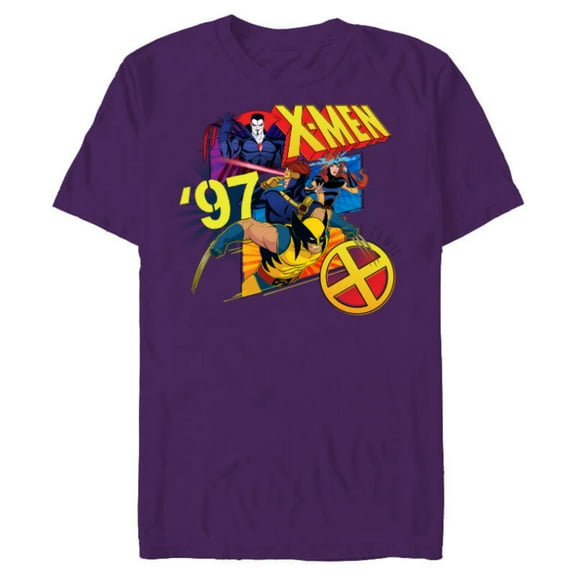 Marvel Studios X-Men ’97 Wolverine Cyclops Jean Mr. Sinister- Short Sleeve Blended T-Shirt for Adults - Customized-Purple