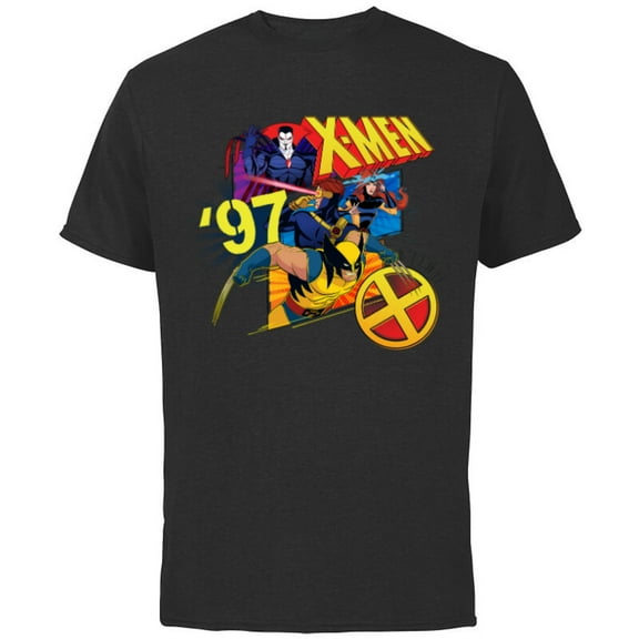 Marvel Studios X-Men ’97 Wolverine Cyclops Jean Mr. Sinister- Short Sleeve Cotton T-Shirt for Adults - Customized-Black
