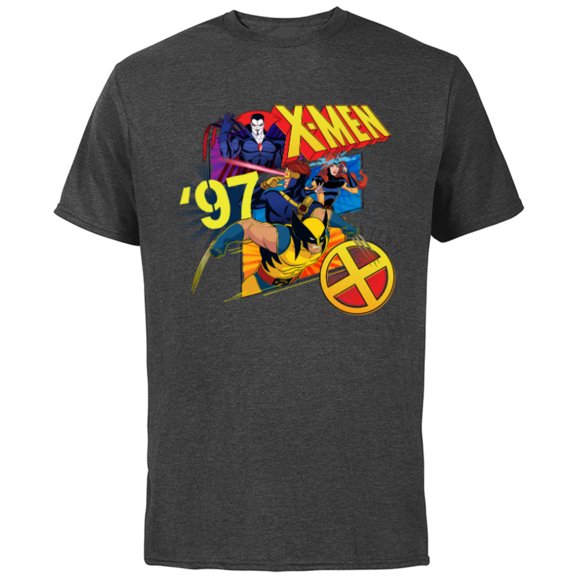 Marvel Studios X-Men ’97 Wolverine Cyclops Jean Mr. Sinister- Short Sleeve Cotton T-Shirt for Adults - Customized-Charcoal