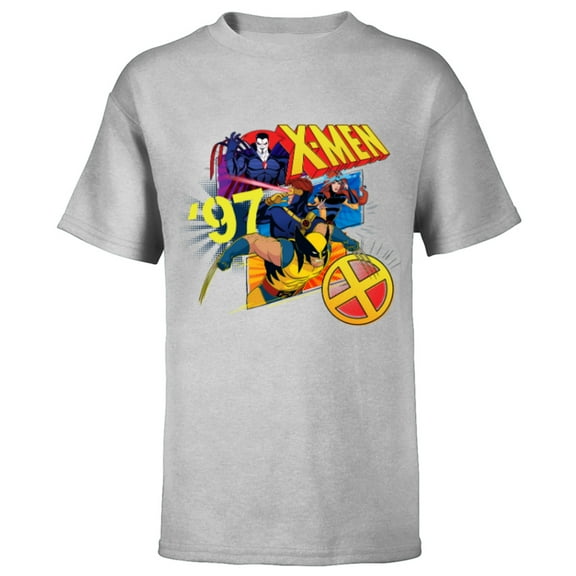 Marvel Studios X-Men ’97 Wolverine Cyclops Jean Mr. Sinister- Short Sleeve T-Shirt for Kids - Customized-Athletic Heather