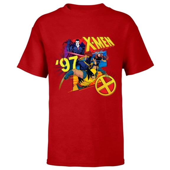 Marvel Studios X-Men ’97 Wolverine Cyclops Jean Mr. Sinister- Short Sleeve T-Shirt for Kids - Customized-Red