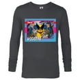 thumbnail image 1 of Marvel Studios X-Men ’97 Wolverine Retro Trading Card- Long Sleeve T-Shirt for Men - Customized-Charcoal Heather, 1 of 5