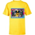 thumbnail image 1 of Marvel Studios X-Men ’97 Wolverine Retro Trading Card- Short Sleeve T-Shirt for Kids - Customized-Yellow, 1 of 5