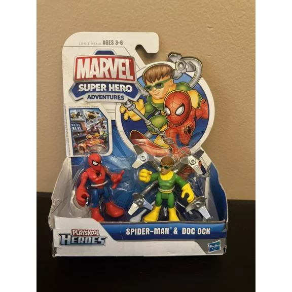 Marvel Super Hero Adventure Spider-Man 2 Pack lot (x2) Doc Ock Green Goblin