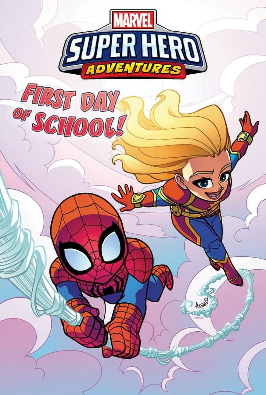 Marvel Super Hero Adventures Graphic Nov Captain Marvel: First Day of School!: First Day of School!, (Hardcover)