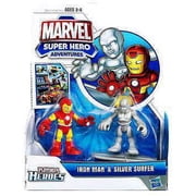 Marvel Super Hero Adventures Iron Man & Silver Surfer Action Figure 2-Pack
