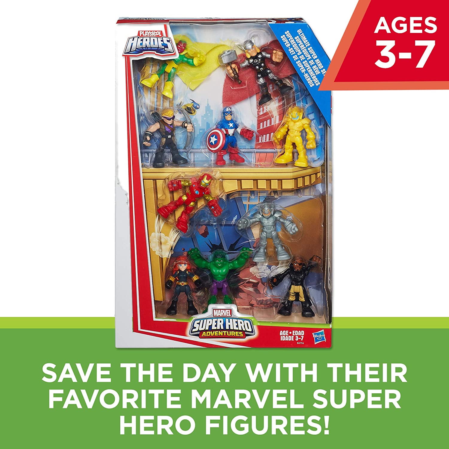 Marvel Super Hero Adventures Ultimate Super Hero Action Figure 10-Pack 