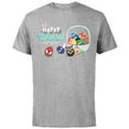 thumbnail image 1 of Marvel Super Hero Eggs Hoppy Spring Easter Basket - Short Sleeve Cotton T-Shirt for Adults - Customized-Athletic Heather, 1 of 5