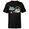 thumbnail image 1 of Marvel Super Hero Eggs Hoppy Spring Easter Basket - Short Sleeve T-Shirt for Kids - Customized-Black, 1 of 5