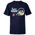 thumbnail image 1 of Marvel Super Hero Eggs Hoppy Spring Easter Basket - Short Sleeve T-Shirt for Kids - Customized-Navy, 1 of 5