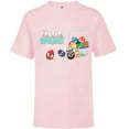 thumbnail image 1 of Marvel Super Hero Eggs Hoppy Spring Easter Basket - Short Sleeve T-Shirt for Kids - Customized-Soft Pink, 1 of 5