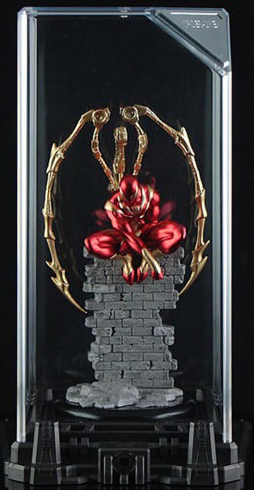 Marvel Super Hero Illuminate Gallery Iron Spider Statue Display Case