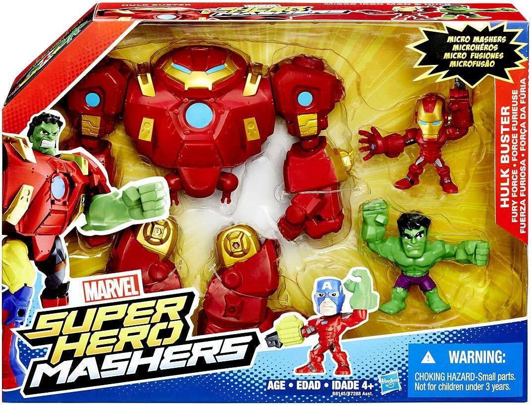 Marvel Super Hero Mashers Hulkbuster Fury Force Figure Set - image 1 of 2