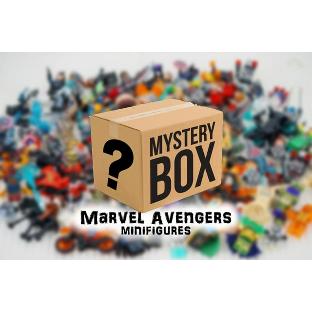 Marvel Super Hero Random Surprise 20 x Building Block Figure Mystery Box High Value, No