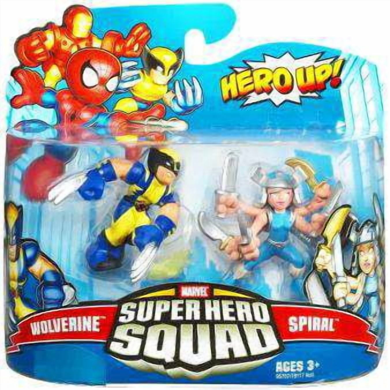 Marvel Super Hero Squad Series 16 Wolverine & Spiral Mini Figure 2-Pack