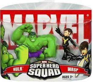Marvel Super Hero Squad Series 2 Wasp & Hulk Action Figure 2-Pack
