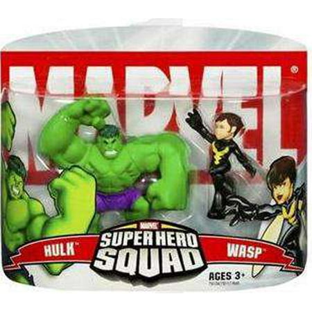 Marvel Super Hero Squad Series 2 Wasp & Hulk Action Figure 2-Pack