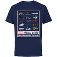 thumbnail image 1 of Marvel Super Hero Vehicle Rental Ad - Short Sleeve Cotton T-Shirt for Adults - Customized-Navy, 1 of 5