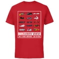 thumbnail image 1 of Marvel Super Hero Vehicle Rental Ad - Short Sleeve Cotton T-Shirt for Adults - Customized-Red, 1 of 5