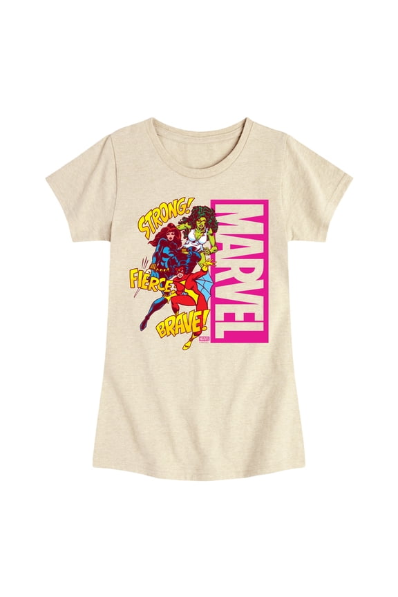 - Super Hero Women Sound Effects - Toddler And Youth Girls Fitted Short Sleeve Graphic T-Shirt
