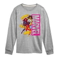 thumbnail image 1 of Marvel - Super Hero Women Sound Effects - Toddler And Youth Long Sleeve Graphic T-Shirt, 1 of 5