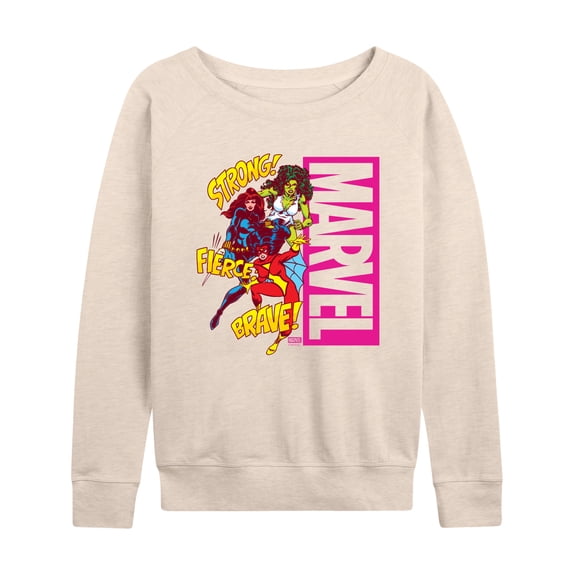 Marvel - Super Hero Women Sound Effects - Women's French Terry Pullover Sweatshirt