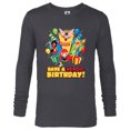 thumbnail image 1 of Marvel Super Hero Women Toony Party Have a Heroic Birthday - Long Sleeve T-Shirt for Men - Customized-Charcoal Heather, 1 of 5