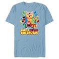 thumbnail image 1 of Marvel Super Hero Women Toony Party Have a Heroic Birthday - Short Sleeve Blended T-Shirt for Adults - Customized-Ocean Blue, 1 of 5