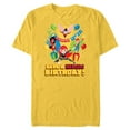 thumbnail image 1 of Marvel Super Hero Women Toony Party Have a Heroic Birthday - Short Sleeve Blended T-Shirt for Adults - Customized-Yellow, 1 of 5