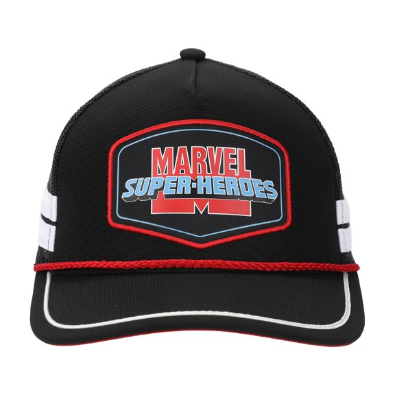 Marvel Super-Heroes Adult Black Trucker Hat