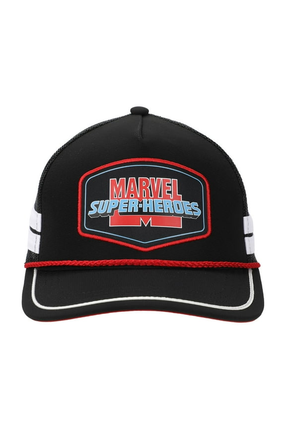 Marvel Super-Heroes Adult Black Trucker Hat
