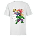 thumbnail image 1 of Marvel Super Heroes Avengers 3 Year Old Third Birthday - Short Sleeve T-Shirt for Kids - Customized-White, 1 of 5