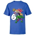 thumbnail image 1 of Marvel Super Heroes Avengers 6 Year Old Sixth Birthday - Short Sleeve T-Shirt for Kids - Customized-Royal, 1 of 5