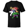 thumbnail image 1 of Marvel Super Heroes Avengers 7 Year Old Seventh Birthday - Short Sleeve T-Shirt for Kids - Customized-Black, 1 of 5