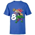 thumbnail image 1 of Marvel Super Heroes Avengers 8 Year Old Eighth Birthday - Short Sleeve T-Shirt for Kids - Customized-Royal, 1 of 5
