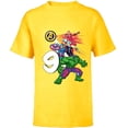 thumbnail image 1 of Marvel Super Heroes Avengers 9 Year Old Ninth Birthday - Short Sleeve T-Shirt for Kids - Customized-Yellow, 1 of 5