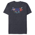 thumbnail image 1 of Marvel Super Heroes Avengers Family Vacation Trip Dad - Short Sleeve Blended T-Shirt for Adults - Customized-Navy Heather, 1 of 5