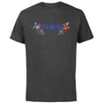 thumbnail image 1 of Marvel Super Heroes Avengers Family Vacation Trip Grandma - Short Sleeve Cotton T-Shirt for Adults - Customized-Charcoal, 1 of 5