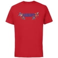 thumbnail image 1 of Marvel Super Heroes Avengers Family Vacation Trip Grandpa - Short Sleeve Cotton T-Shirt for Adults - Customized-Red, 1 of 5