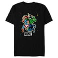 thumbnail image 1 of Marvel Super Heroes Avengers Group Trip Vacation Matching - Short Sleeve Blended T-Shirt for Adults - Customized-Black, 1 of 5