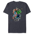 thumbnail image 1 of Marvel Super Heroes Avengers Group Trip Vacation Matching - Short Sleeve Blended T-Shirt for Adults - Customized-Navy Heather, 1 of 5