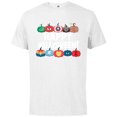 thumbnail image 1 of Marvel Super Heroes Decorated Pumpkins Happy Halloween! - Short Sleeve Cotton T-Shirt for Adults - Customized-White, 1 of 5