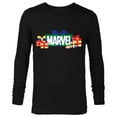 thumbnail image 1 of Marvel Super Heroes Logo Holiday Christmas Gifts & Presents - Long Sleeve T-Shirt for Men - Customized-Black, 1 of 5