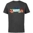 thumbnail image 1 of Marvel Super Heroes Logo Holiday Christmas Gifts & Presents - Short Sleeve Cotton T-Shirt for Adults - Customized-Charcoal, 1 of 5